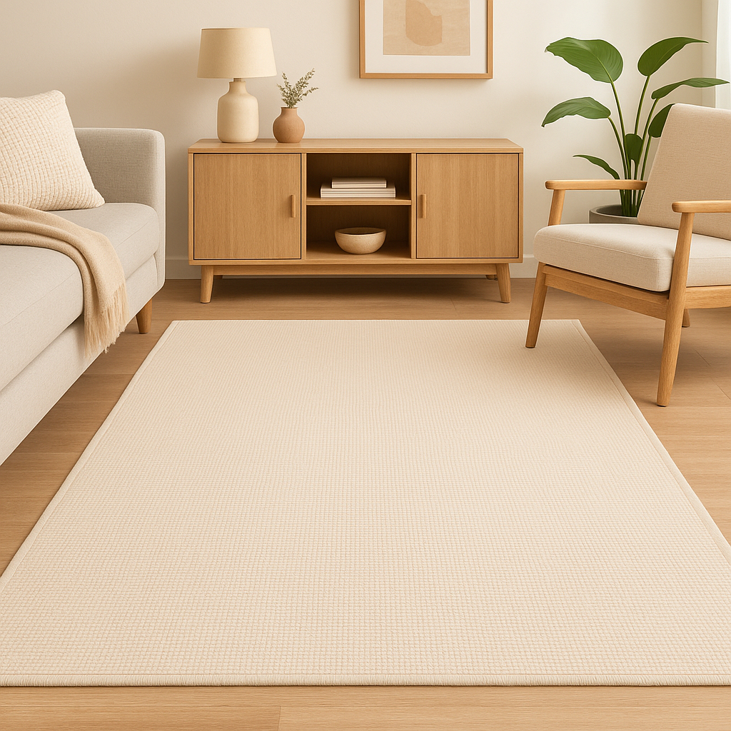 Tapete Jacquard Decorativo Boho Clean Antiderrapan