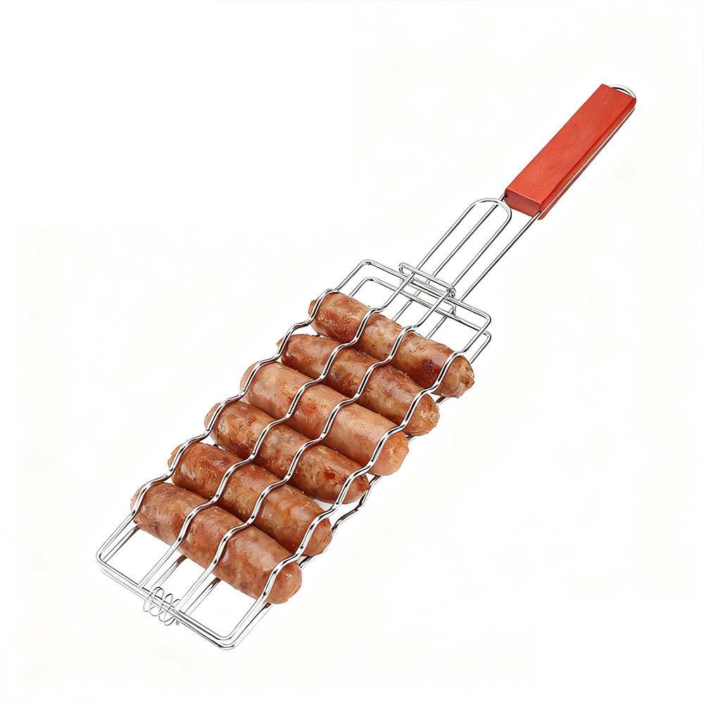 Grelha Dupla Abre E Fecha Para Churrasco Legumes P