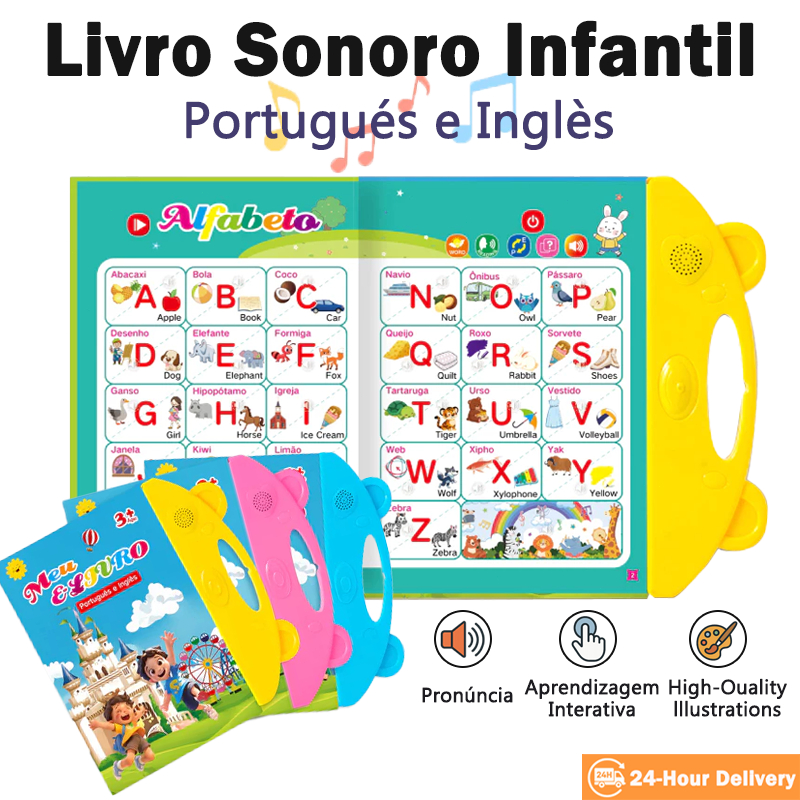 Livro Interativo com Som Toque e Ouça Educativo p