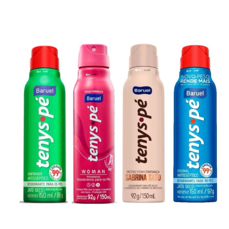 kit Tenys pé desodorante aerosol  para os pés 15