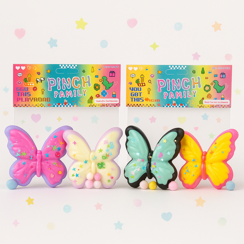 Squishy Borboleta Antiestresse Macio Sensorial Bri