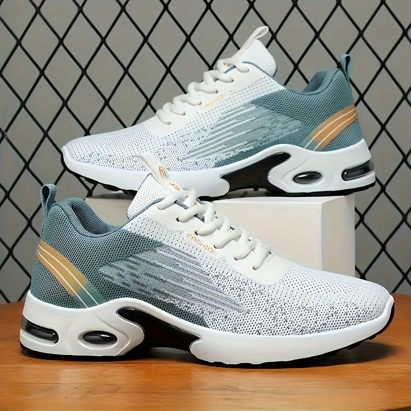 Tênis de Corrida Masculinos em Malha Respirável 