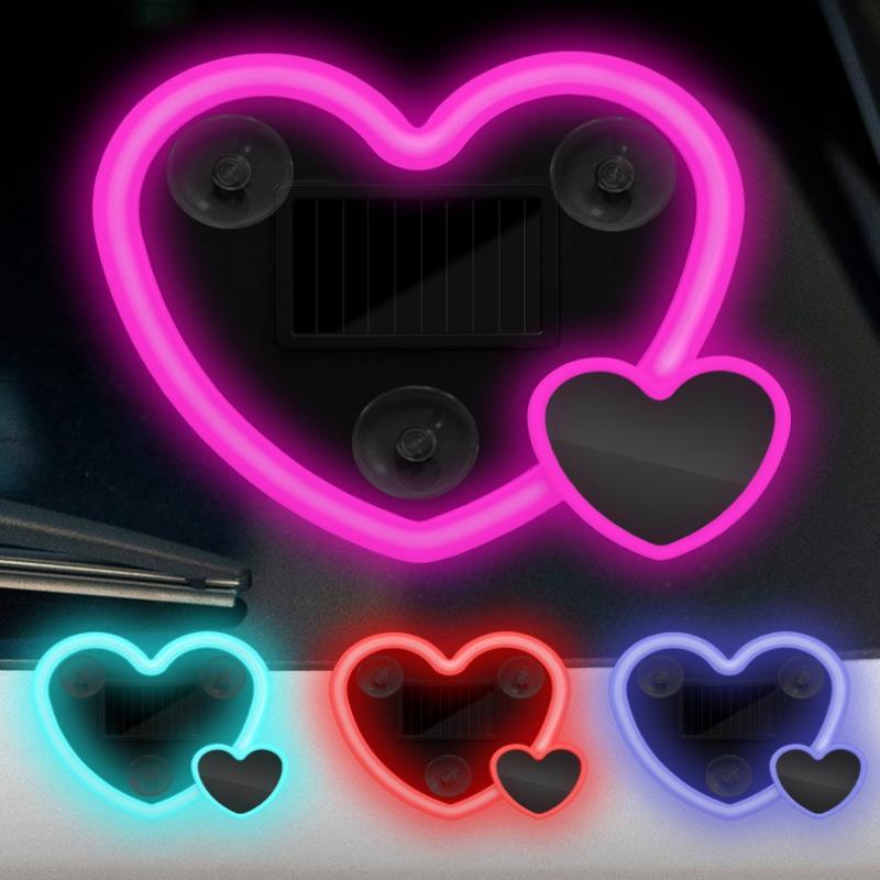 1 Conjunto Em Forma De Coração Carro LED Atmosfe