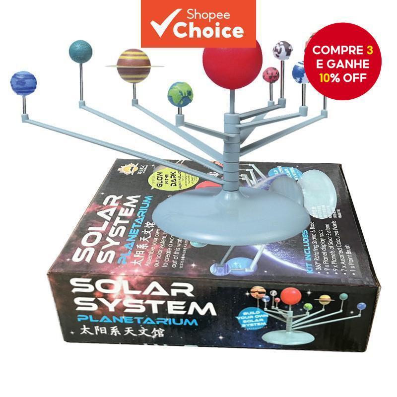 Kit De Modelo De Sistema Solar Com 9 Planetas Para