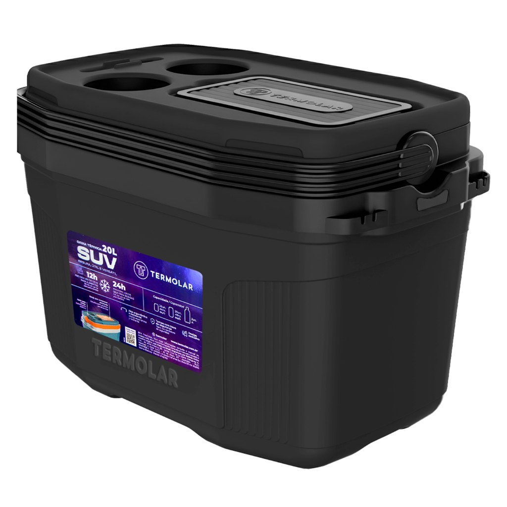 Caixa Térmica Suv Cooler Com Alça 20 Litros Prai
