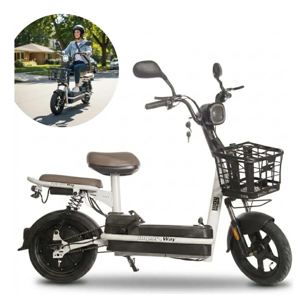 Bike Eletrica Scooter 350w Importway Bateria Remov