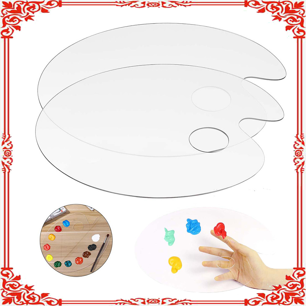 2 paletas de pintura transparentes (única 20X30cm