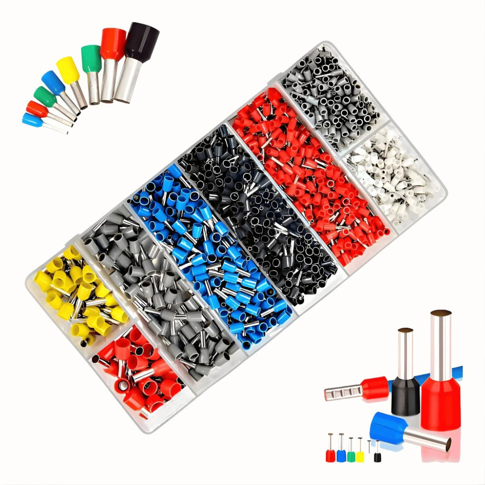 Terminal Ilhós tubular fio eletrico c/ 08 modelos