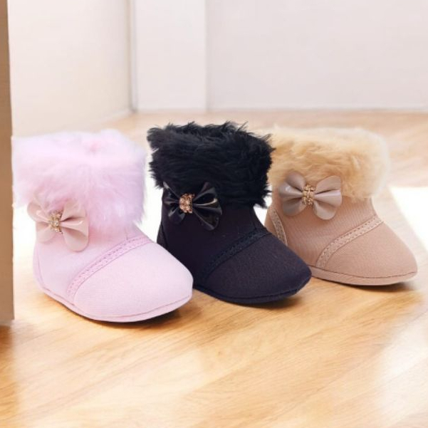bota bebê rn botinha inverno pelo direto da fábr
