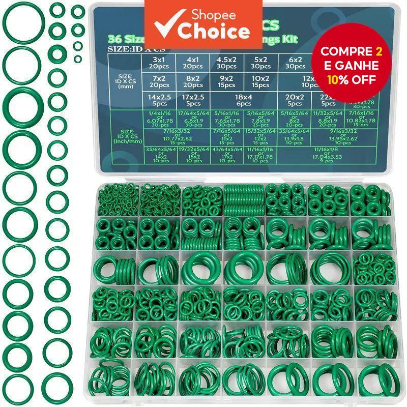 Kit de Anéis O de Ar Condicionado, 36 tamanhos, 5