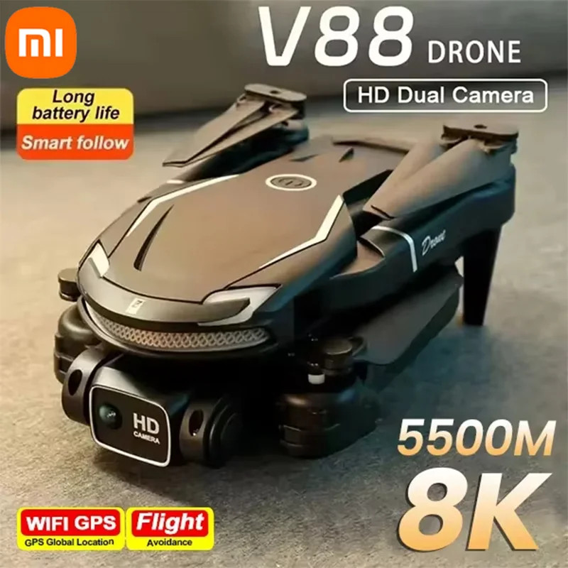 Xiaomi V88 Drone 8k 5G profissional HD câmera dup