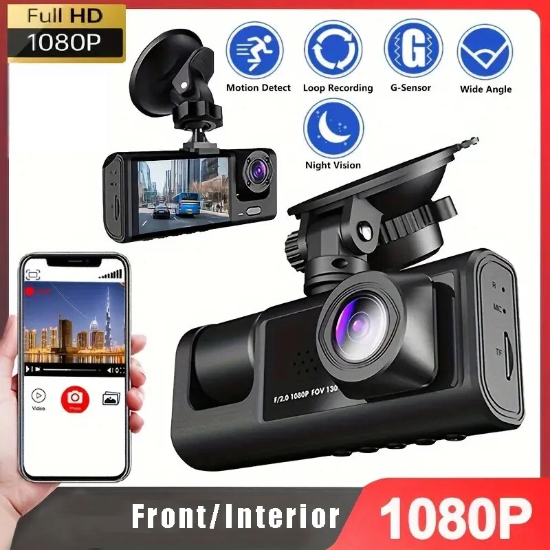 Gravação De Espelho Retrovisor Lente Dupla De 64