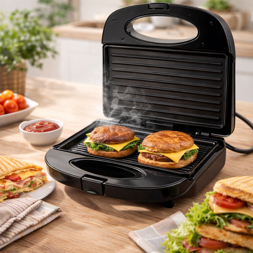 Sanduicheira Elétrica 2 em 1 Grill e Tostador Ant