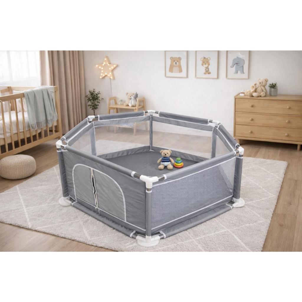 Cercadinho Infantil Hexagonal Portátil 125x108x64