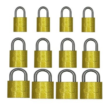 Cadeado Force Cartela Com  30-40-50mm E 3 Chaves C