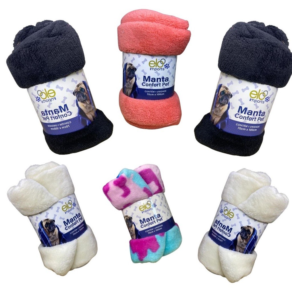 Cobertor Pet Mantinha para Cachorro Gato Manta Mic