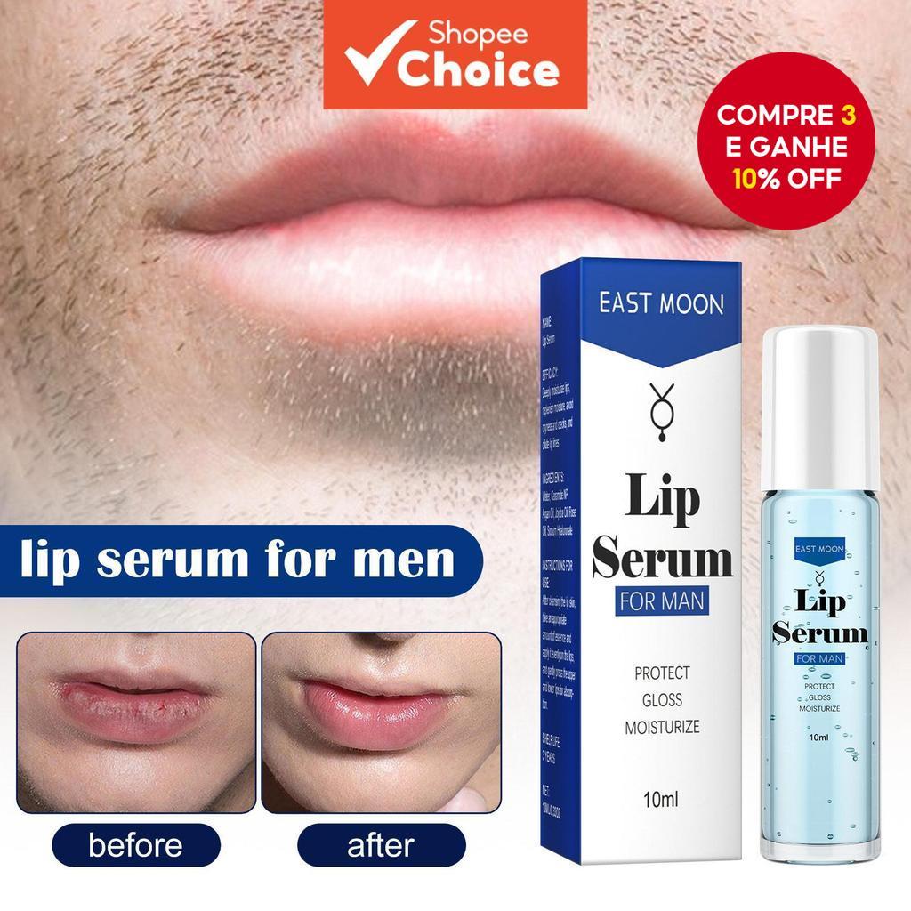 Sérum Labial Natural para Homens 10ml Hidrata e P