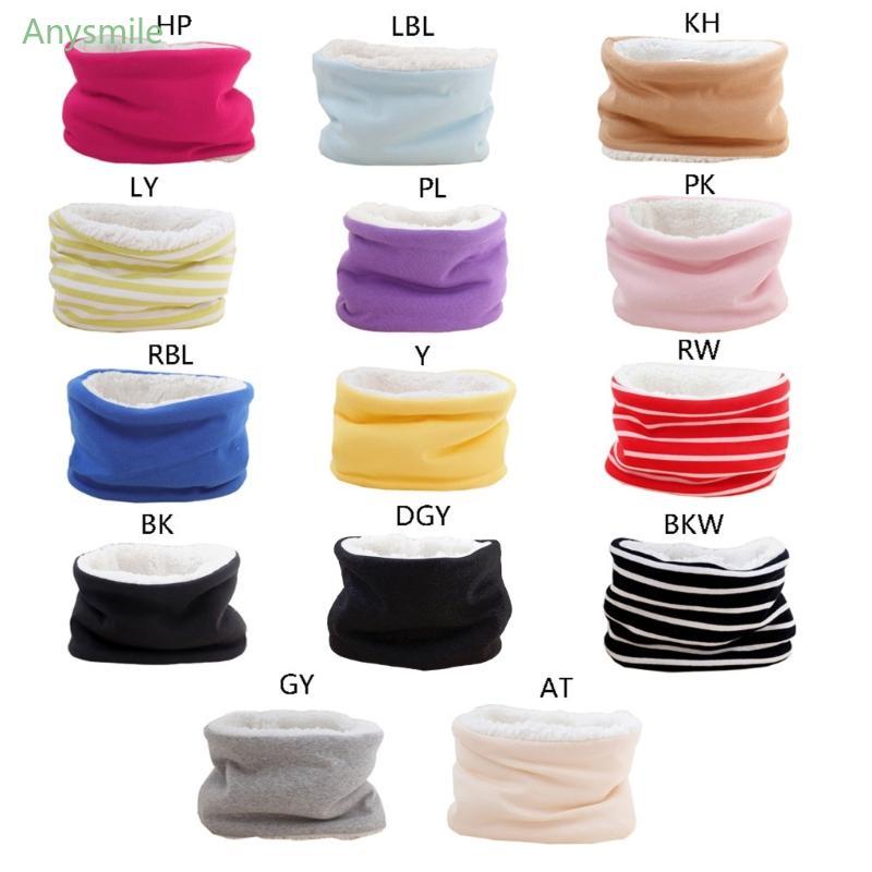 ANYS Outono Inverno Bebê Cachecol Cor Sólida Cac