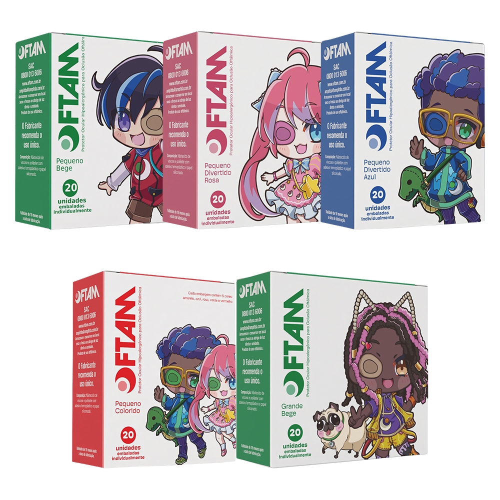 Protetor Ocular para Oclusão Oftálmica Oftam Tam