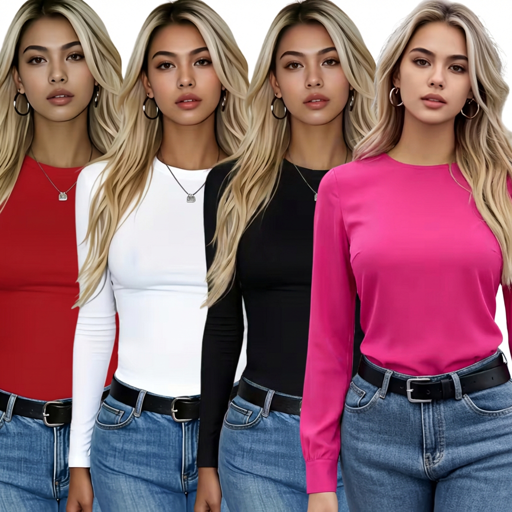 Kit 2 Camisa Térmica Feminina Proteção Uv 50+ S