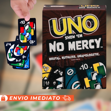 Jogo De Cartas UNO No Mercy Mattel – 168 Car