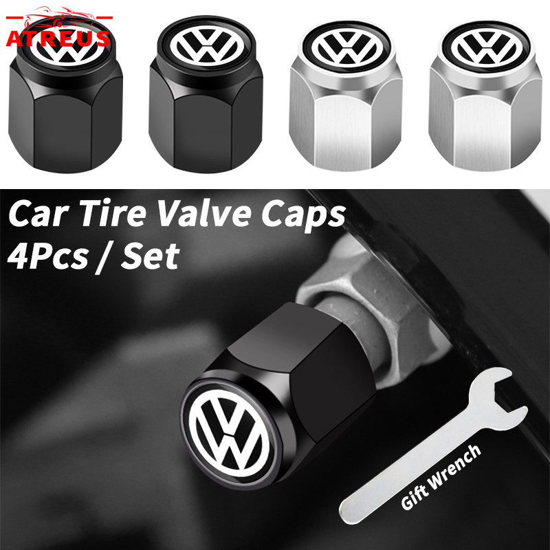 4Pcs Volkswagen Válvulas De Pneus De Liga Para VW