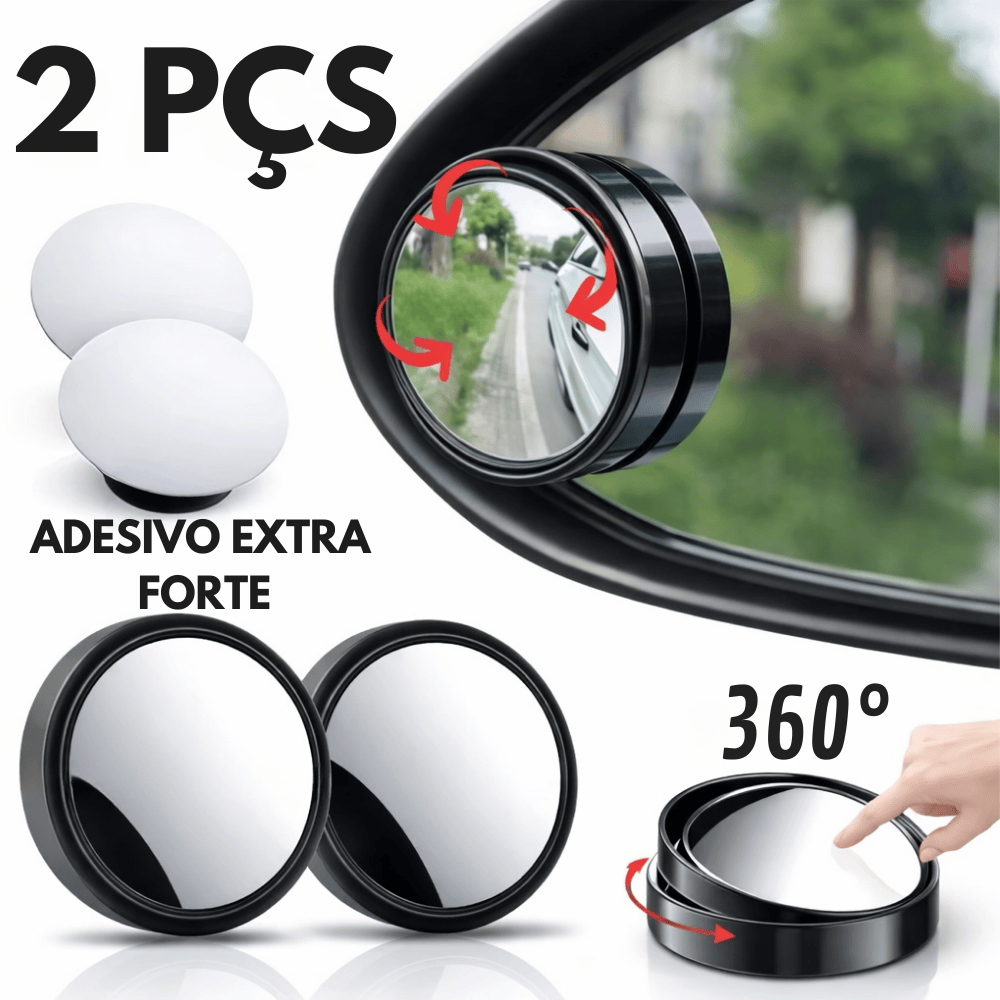 Kit 2 Espelho Retrovisor Ajustável Anti Ponto Ceg