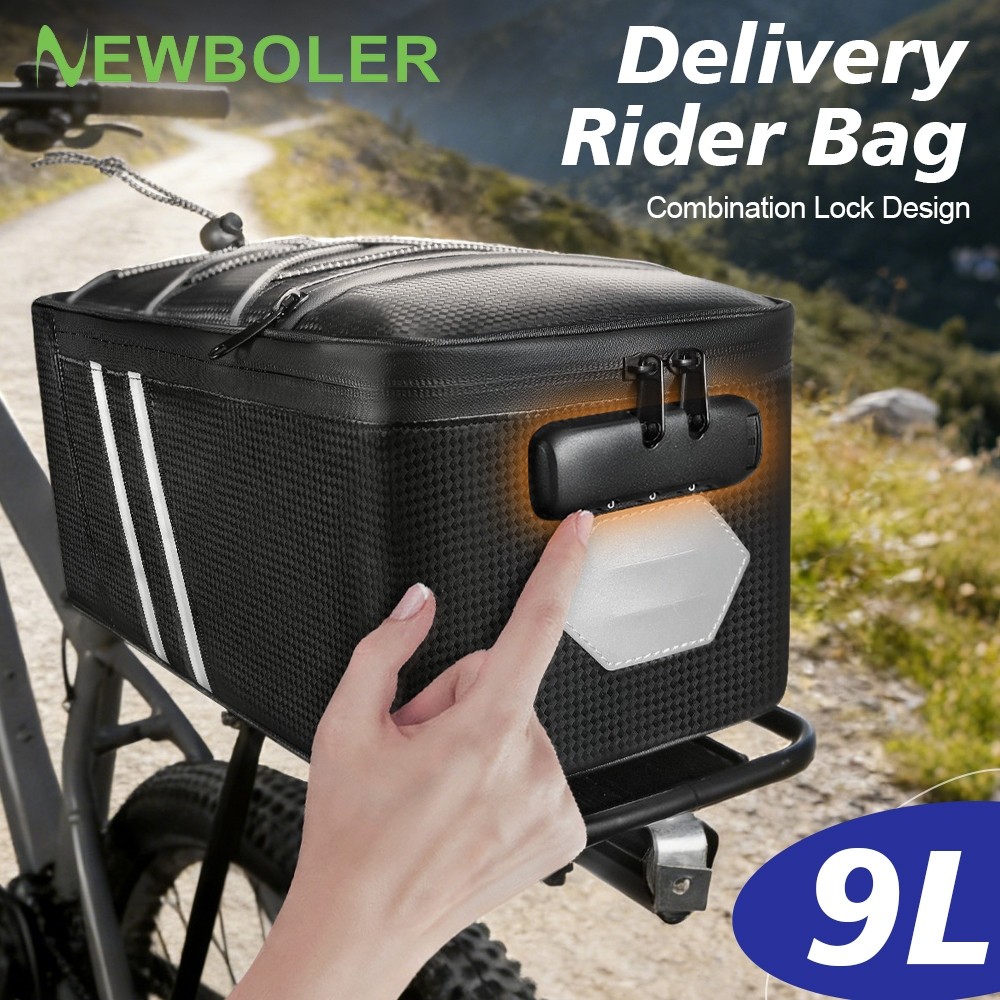 NEWBOLER 9L Bolsa Para Assento Traseiro De Bicicle