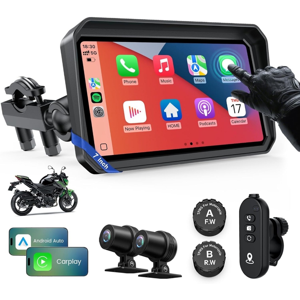 Sistema De Navegação GPS Carplay Para Motociclet
