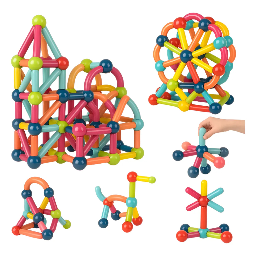 Blocos De Montar Magnéticos Covei Toys Bloco De M