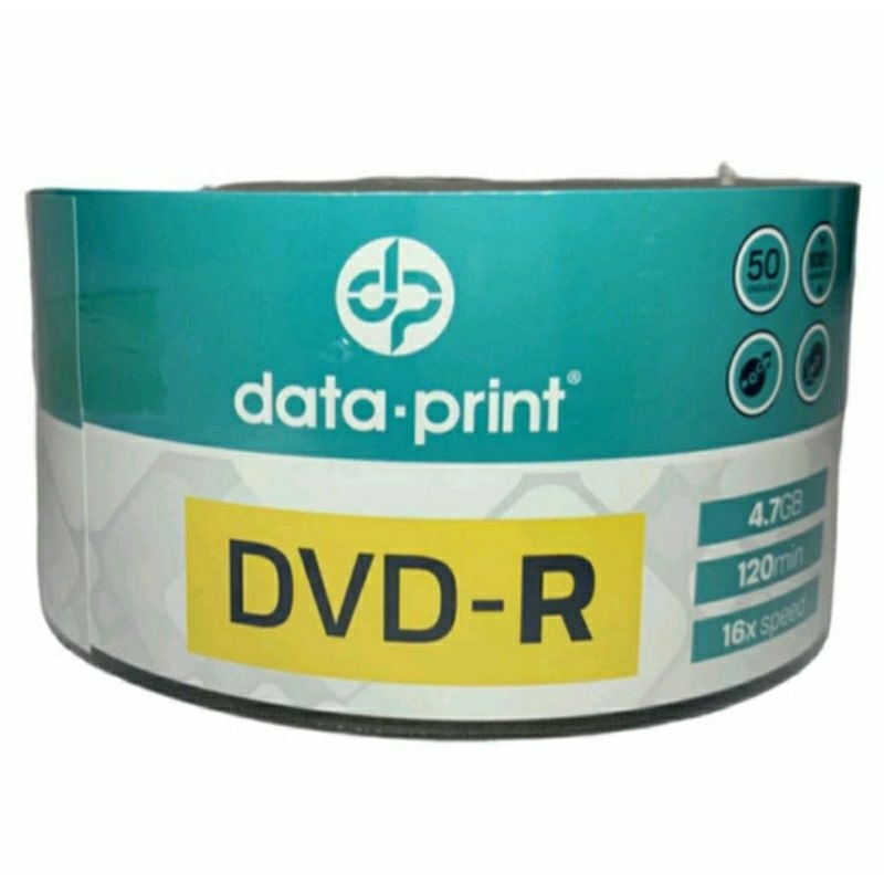50 DVD-R PRINTABLE DATA PRINT   4.7 GB 120 MINUTOS