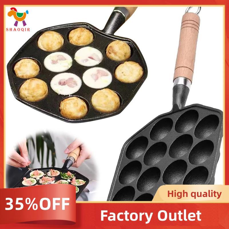 14 Buracos Antiaderente Takoyaki Fabricante Polvo 