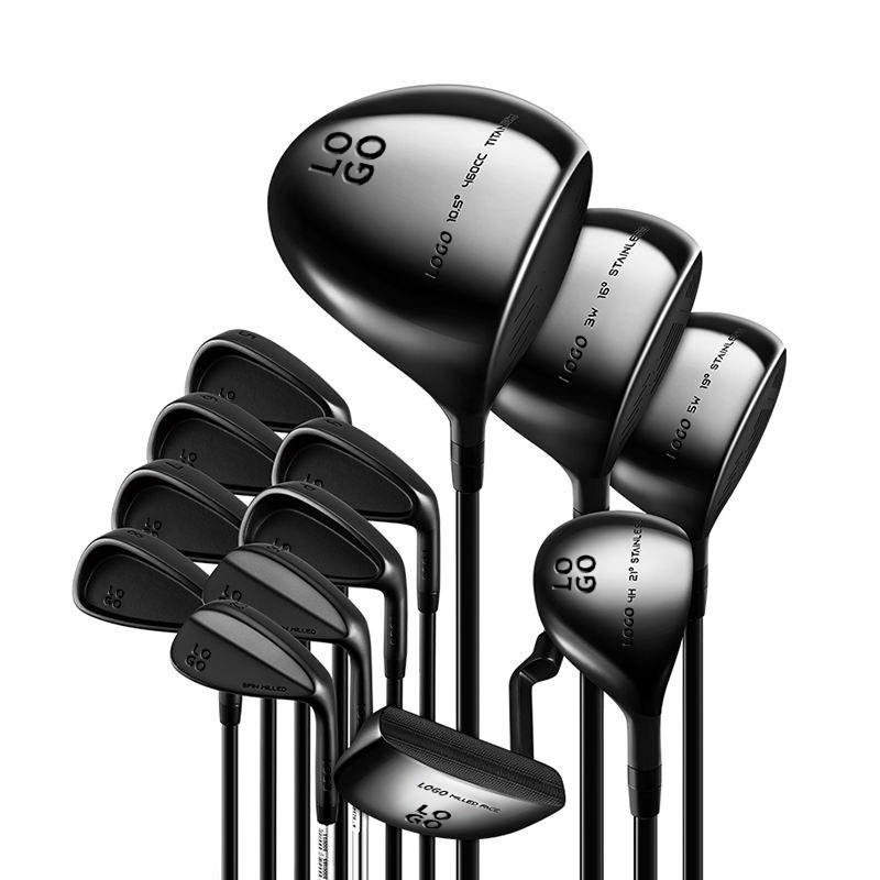 OEM ODM Preto Conjunto Completo De Clubes De Golfe