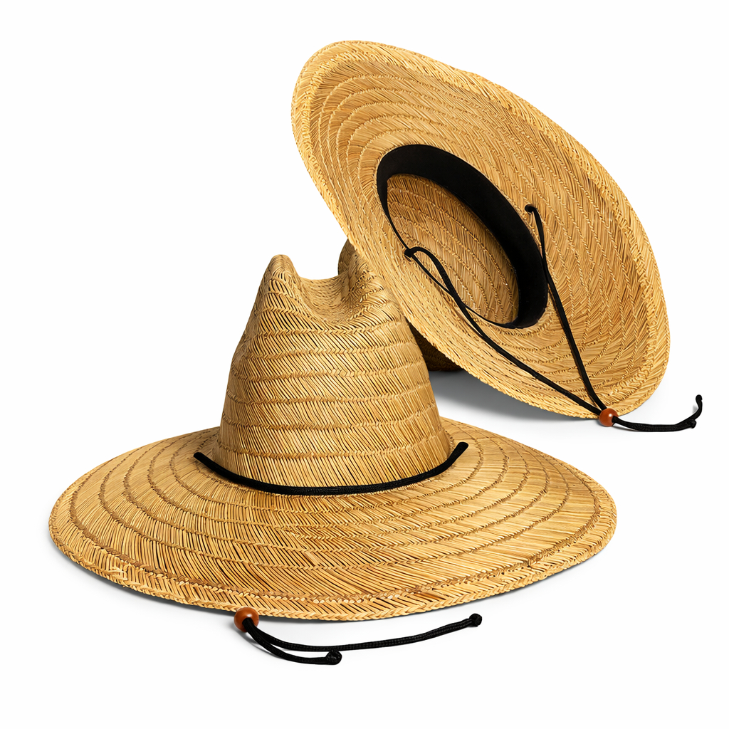 Chapéu de palha de Bambu Surf Praia Sombreiro Pis