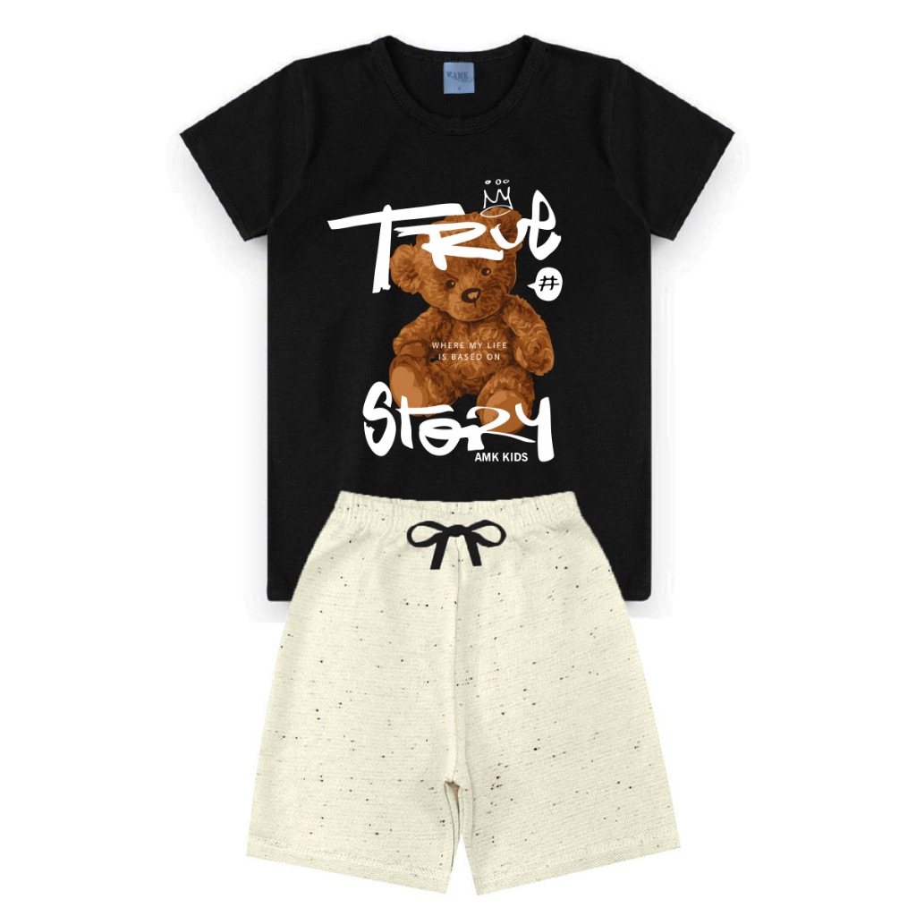 Conjunto Infantil Menino Masculino Bermuda e Camis