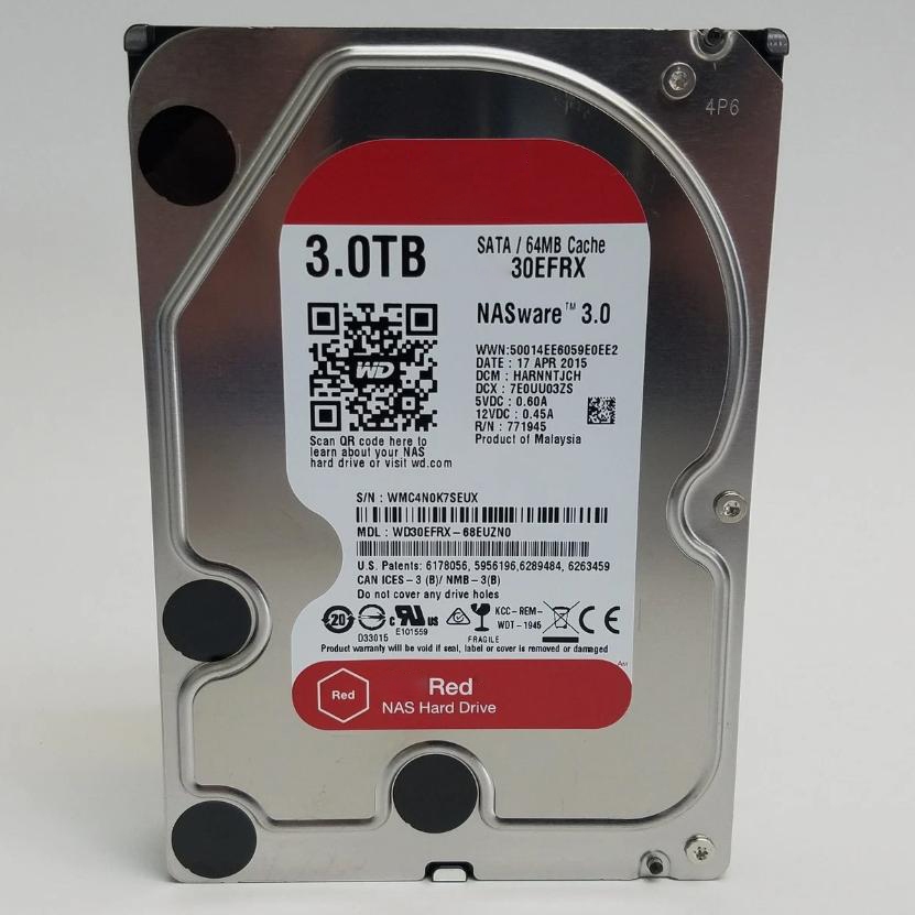Disco Rígido Interno NAS Vermelho Usado 5400/7200