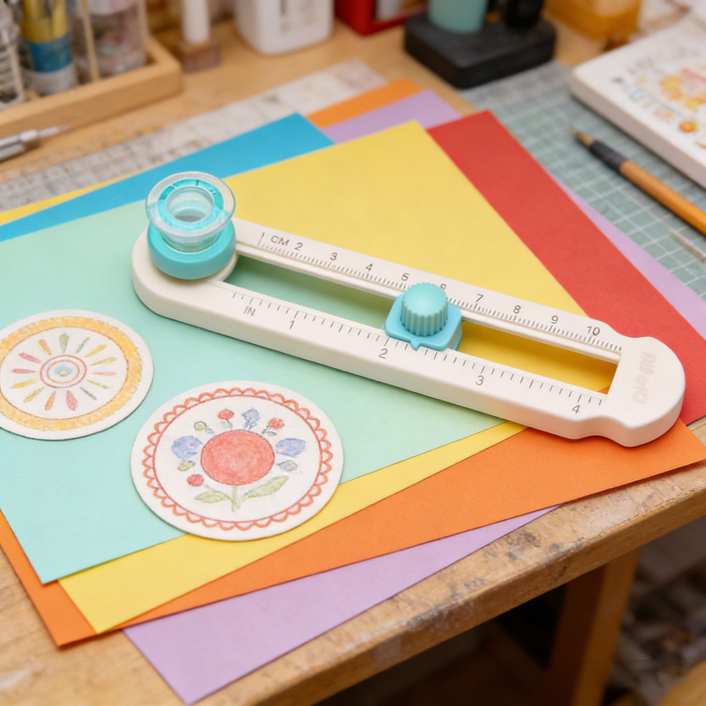 2-20cm Cortador Circular De Papel Com Balança Aju