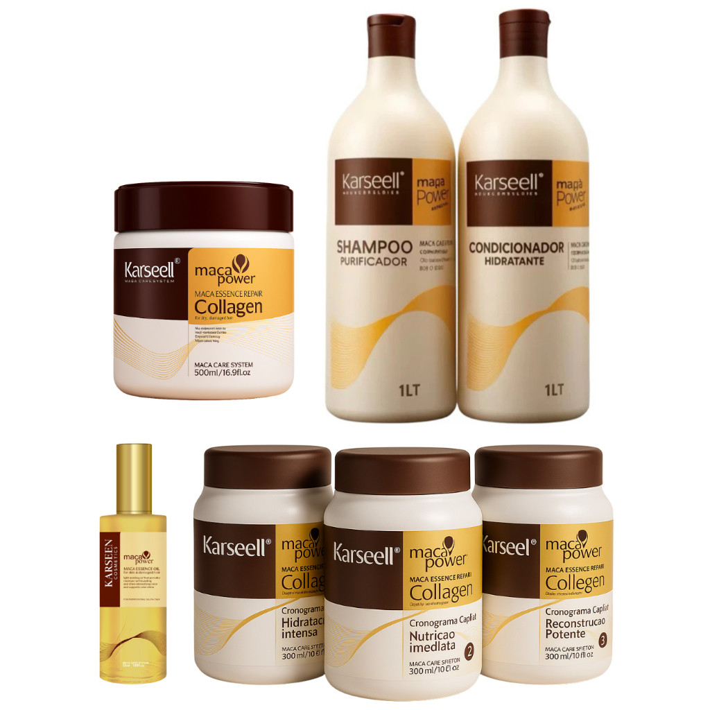 Kit Karseell Completo com 7 Produtos  Cronograma C