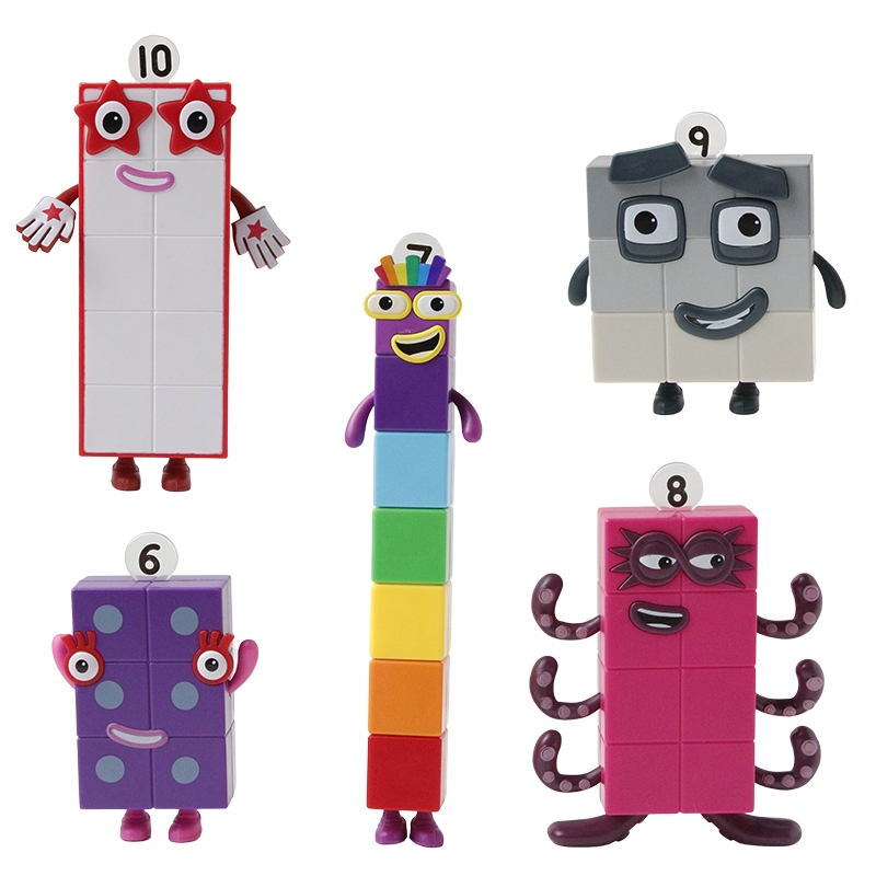 5 Pçs/Set 11-22cm Numberblocks Figura De Ação P