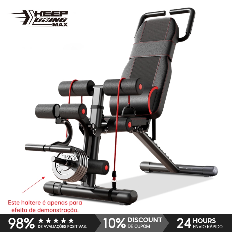 Banco De Peso Ajustável 6 Em 1 Com Capacidade De 