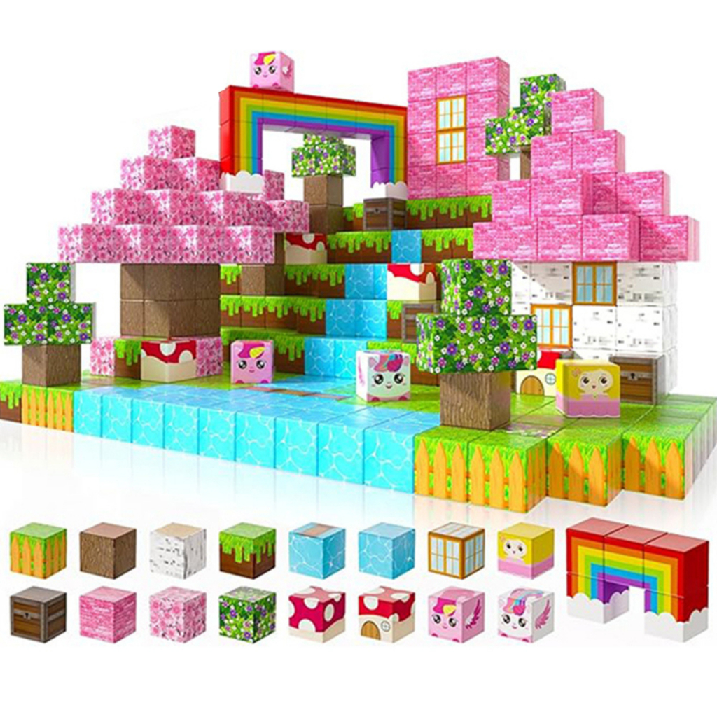 Blocos Magnéticos de Montar Infantil Brinquedo de