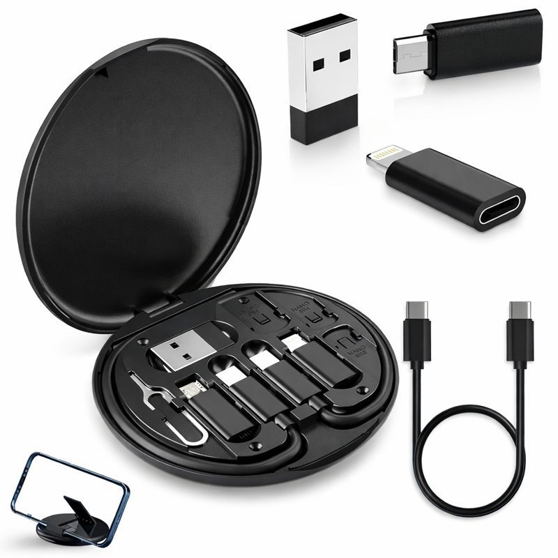 Kit Cabos e Adaptadores USB Tipo C Lightning Micro