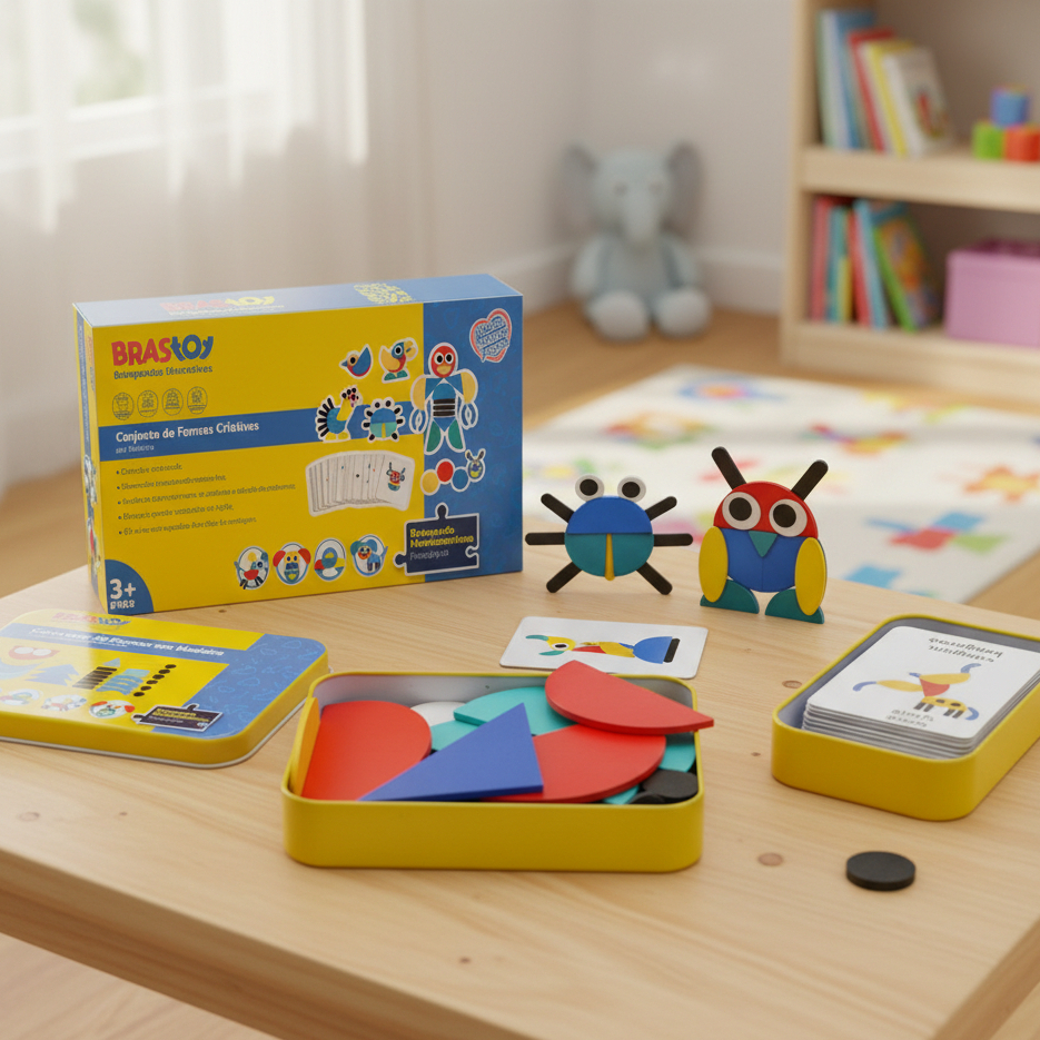Brastoy Brinquedo Montessori com quebra-cabeças g