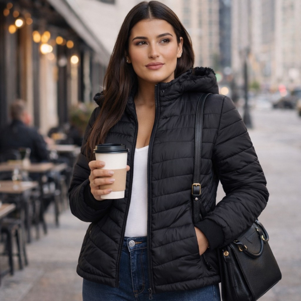 Jaqueta Puffer Feminina Bobojaco Peluciada Imperme