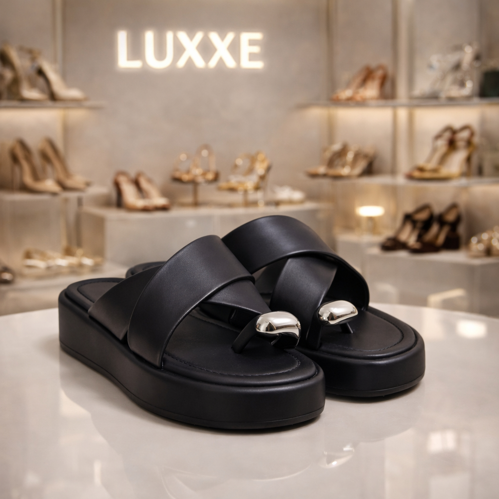 Flat Feminina Plataforma Moderna com Detalhe ABS  