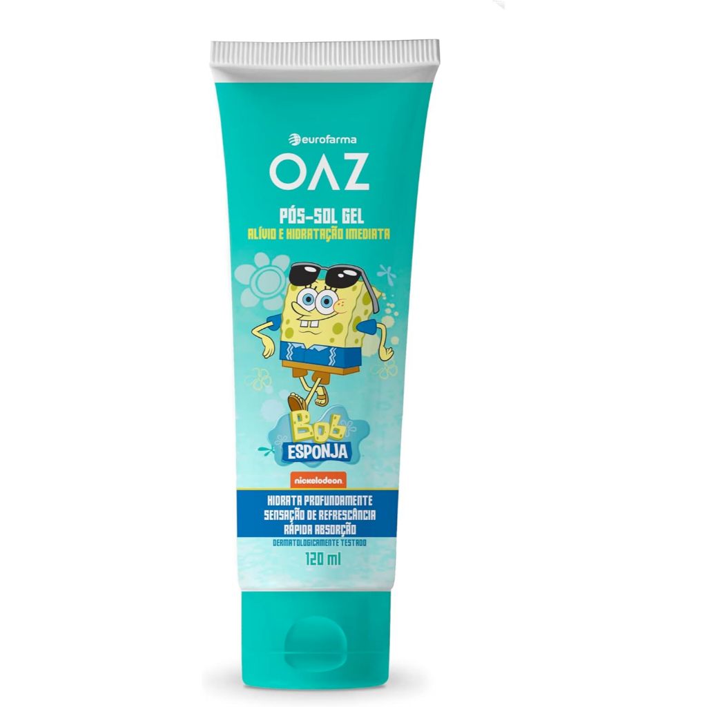 Pós sol Infantil Gel Hidratante Bob Esponja Oaz 1