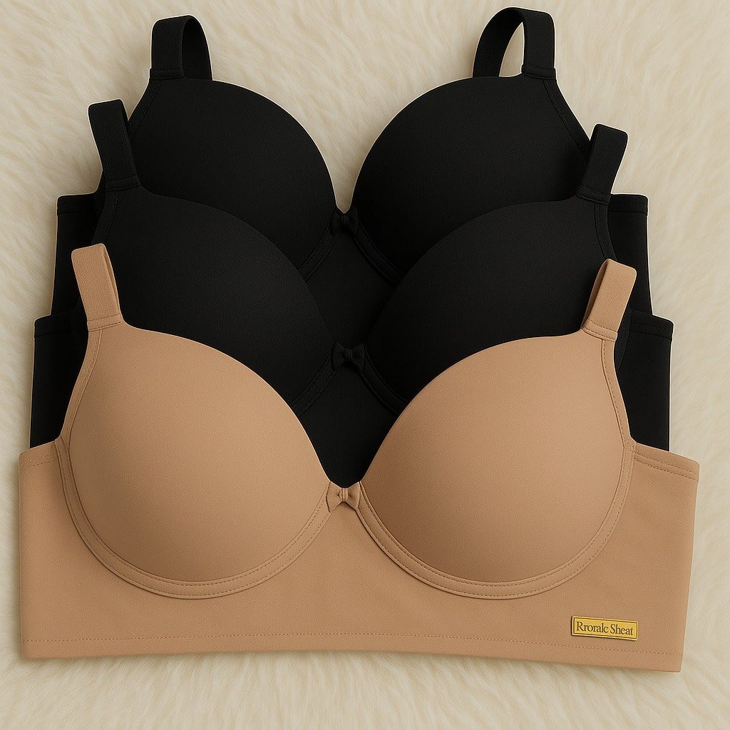 Kit 3 Sutiã Feminino com Bojo Reforçado Microfib