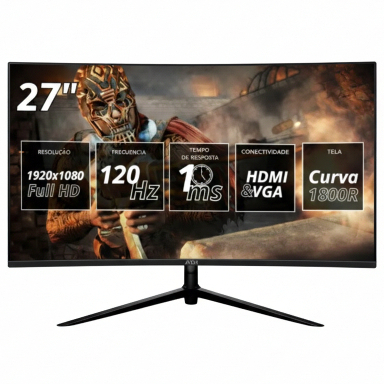 Monitor Gamer Curvo 27 Full HD 120Hz 1ms VESA Free