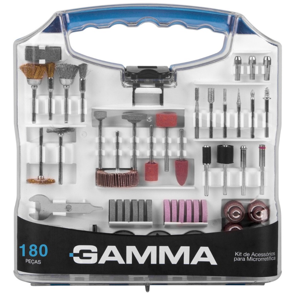 Kit Acessórios Microrretífica Gamma 180 Peças G