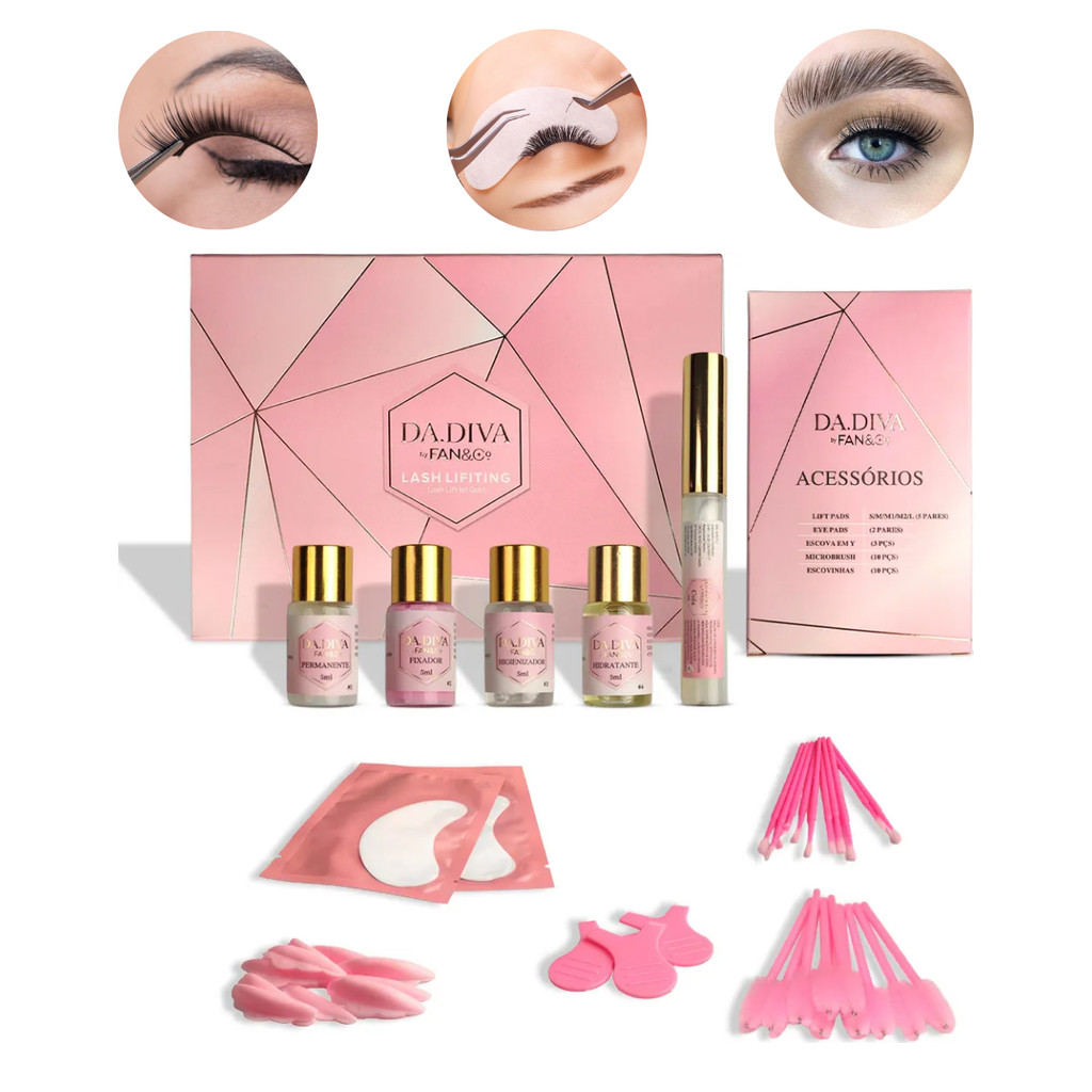 Kit Lash Lift Dadiva Gold Para Lifting De Cílios 